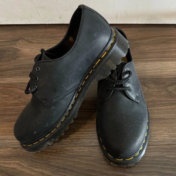 NEW Dr Martens 1461 Bex Leather Oxford Shoe Boots Black Lace Up Ankle EU 39 - Picture 4 of 9